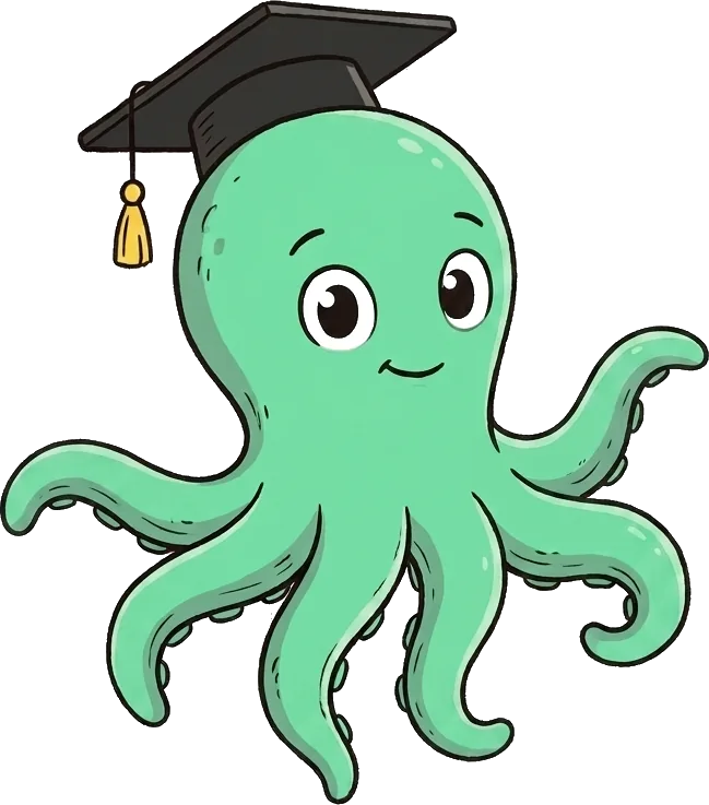 La mascotte Mindlet, un poulpe diplômé